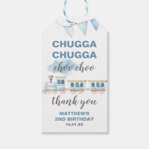 Étiquettes-cadeau Tags Merci du train Baby shower d'anniversaire