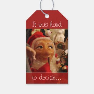 Étiquettes-cadeau Tags saisonniers Père Noël vintages difficiles à c