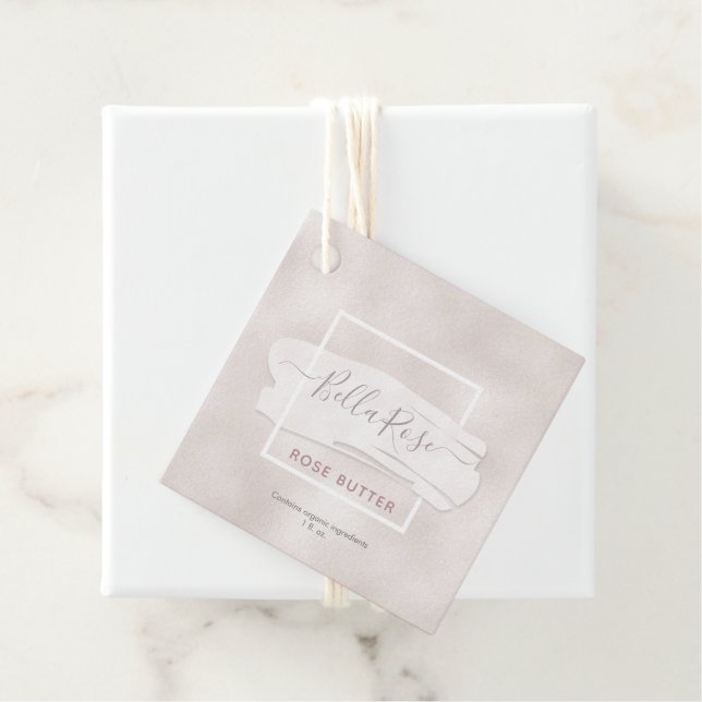 Étiquettes Cadeau Tags Shimmering Pearl Hang (En situation)