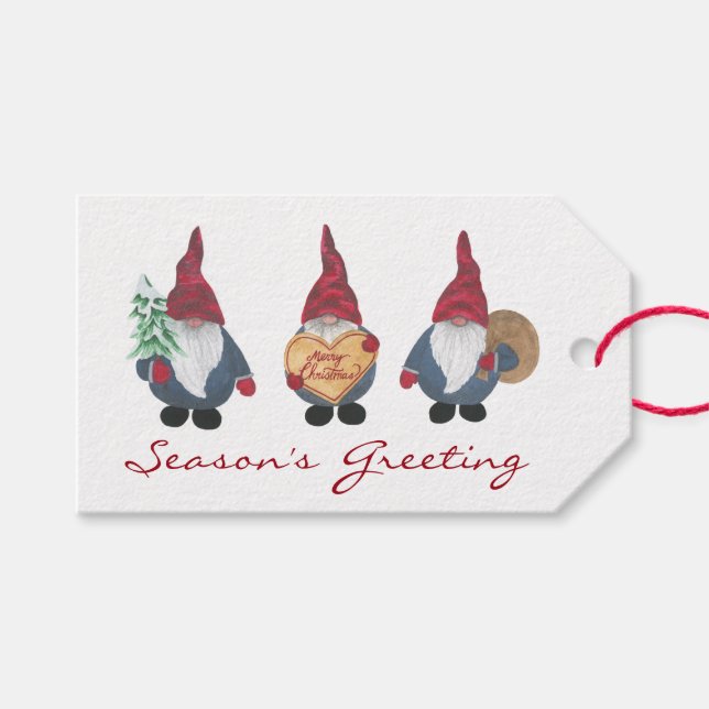 Étiquettes-cadeau Tags Tomten Gift (Devant (Horizontal))