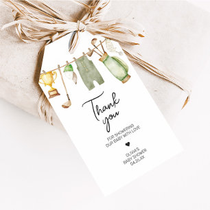 Étiquettes-cadeau Tags Un Petit Baby shower De Golf De Putter Favori