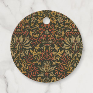 Étiquettes Cadeau Tapisserie de jardin de fleurs de William Morris