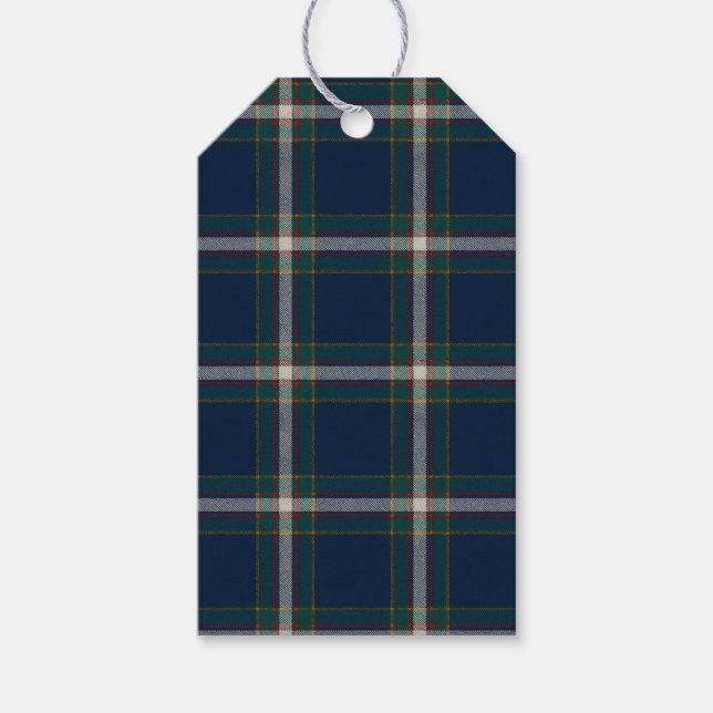 Étiquettes-cadeau Tartan riche (Devant)