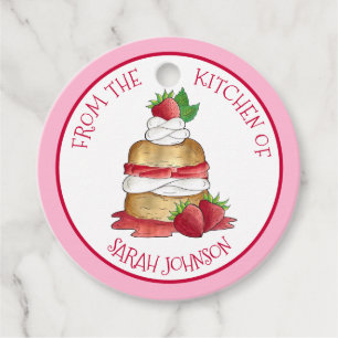 Étiquettes Cadeau Tarte Aux Fraises Cuisine De La Boulangerie Chef C