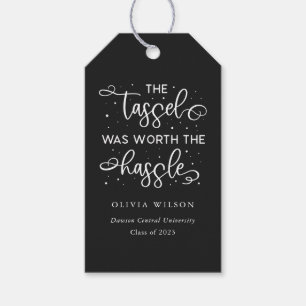 Étiquettes-cadeau Tassel valait la peine de la Typographie Hassle Sw
