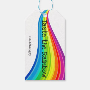 Étiquettes-cadeau Taste the Rainbow Hashtag Gift Tags