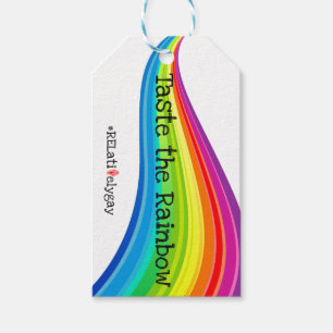 Étiquettes-cadeau Taste the Rainbow "V" Hashtag cadeaux Tags