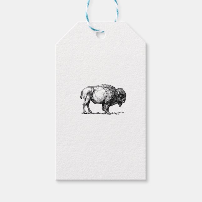Étiquettes-cadeau taureau de buffle (Devant)