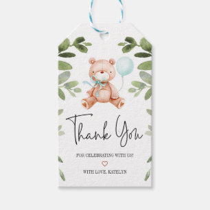 Étiquettes-cadeau Teddy Bear Baby shower Merci Tags cadeaux
