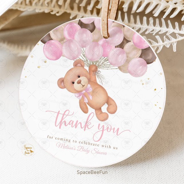 Étiquettes Cadeau Teddy Bear Baby shower Nous pouvons à peine attend (Teddy Bear Baby Shower Favor Tags, We Can Barely Wait Tags, Baby Shower Favor Tags, Teddy Bear Party)