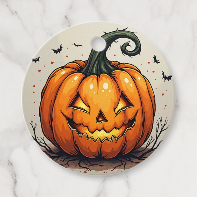 Étiquettes Cadeau Tegg pour Halloween (Devant)