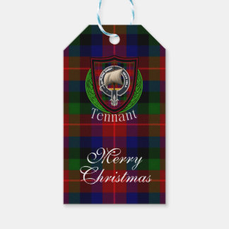 Étiquettes-cadeau Tennant Scottish Clan Tartan & Crest