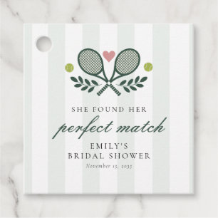 Étiquettes Cadeau Tennis de mariage parfait