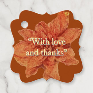 Étiquettes Cadeau Terre cuite personnalisée | Mariage rustique