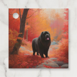 Étiquettes Cadeau Terre-Neuve en automne Leaves Fall Inspire