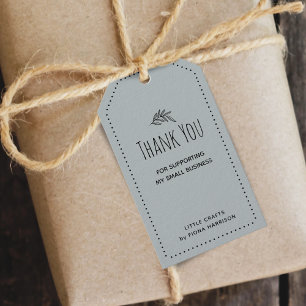 Étiquettes-cadeau Terreux Merci de Soutenir Ma Petite Entreprise