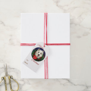 Étiquettes-cadeau Terrier Blanc de West Highland Noël