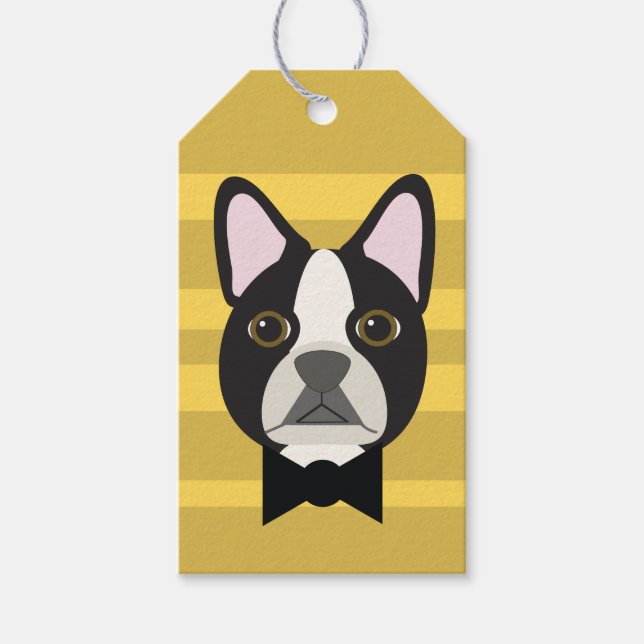 Étiquettes-cadeau Terrier de Boston (Devant)