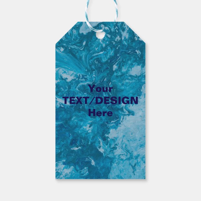 Étiquettes-cadeau Texte/Design personnalisé (Dos)