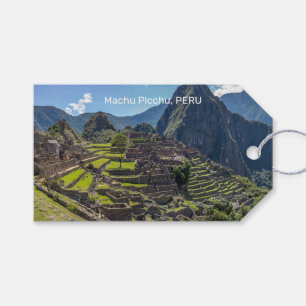 Étiquettes-cadeau Texte personnalisé Pérou Machu Picchu