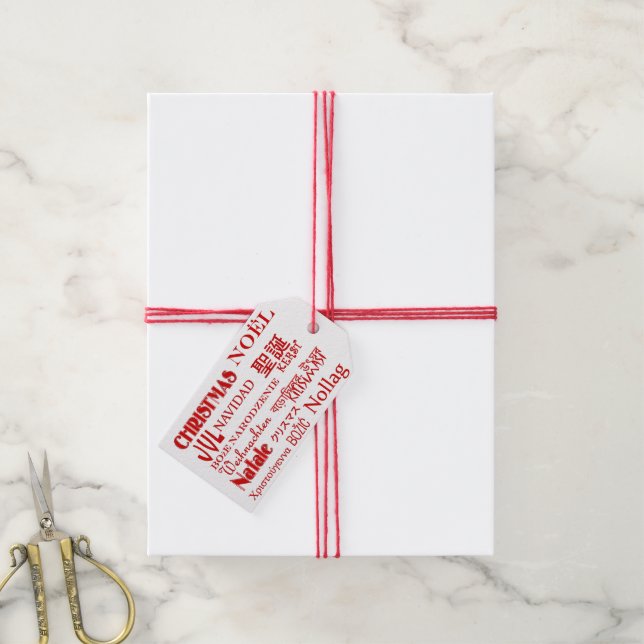 Étiquettes-cadeau Textes de Noël (With Twine)