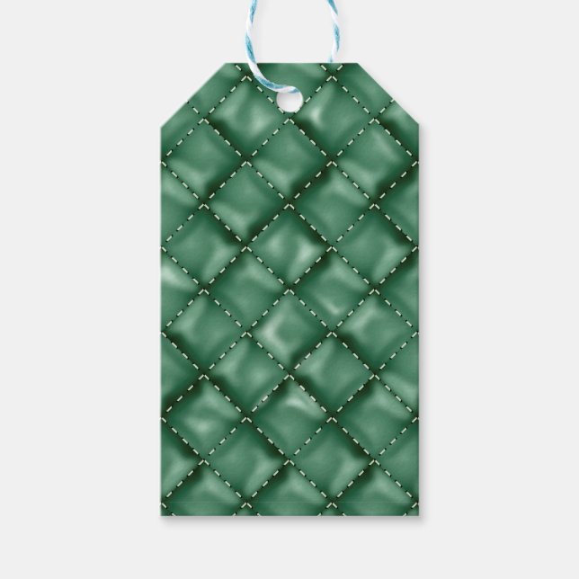 Étiquettes-cadeau Texture en cuir brillant 3 (Devant)