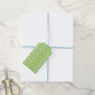 Étiquettes-cadeau Texture Vert Citron Grunge