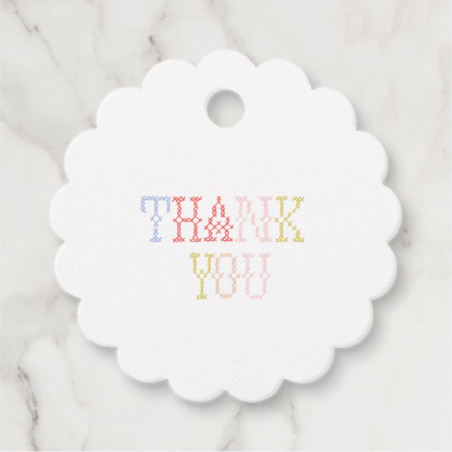 Étiquettes Cadeau Thank You Favor Tag (Devant)