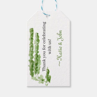 Étiquettes-cadeau Thank you favor tag watercolor greenery classic 