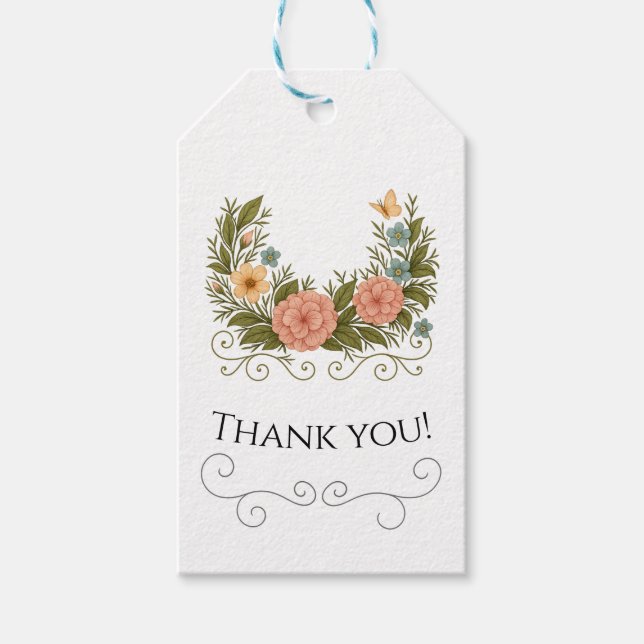 Étiquettes-cadeau Thank You labels — I appreciate it (Devant)