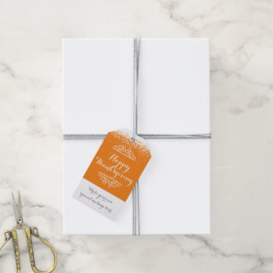Étiquettes-cadeau Thanksgiving personnalisé