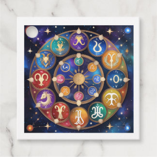 Étiquettes Cadeau the circle with the zodiac signs