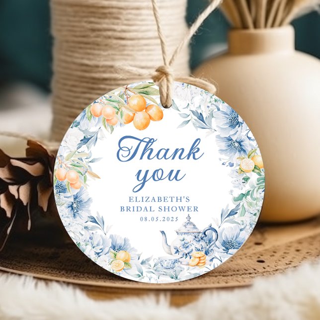 Étiquettes Cadeau Thé élégant moderne de l'après-midi (Créateur téléchargé)