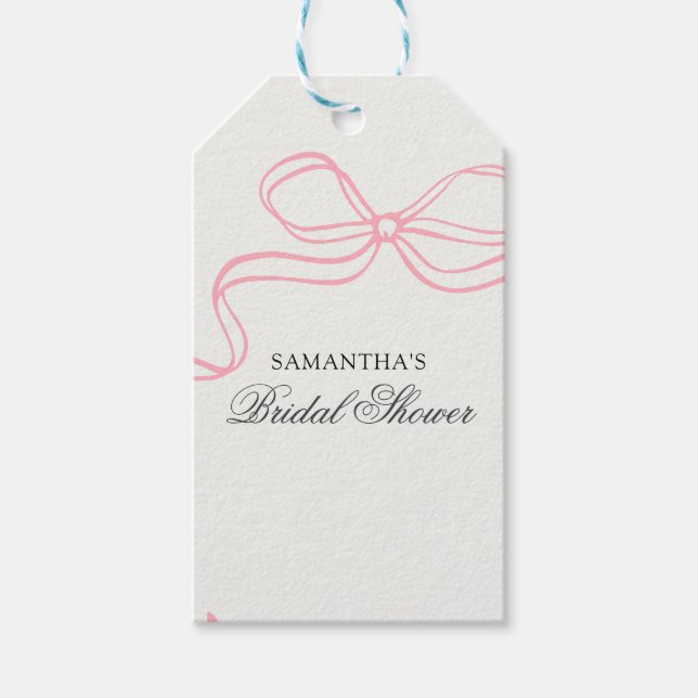 Étiquettes-cadeau Thé pour la Fête de Mariée Fleur des Champs  (Devant)