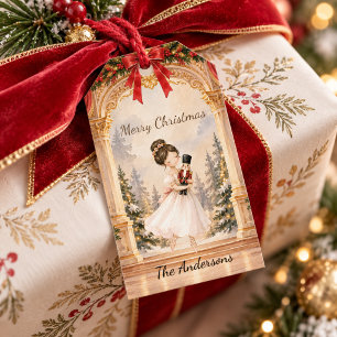 Étiquettes-cadeau Théâtre de ballerine Casse-Noisette Noël
