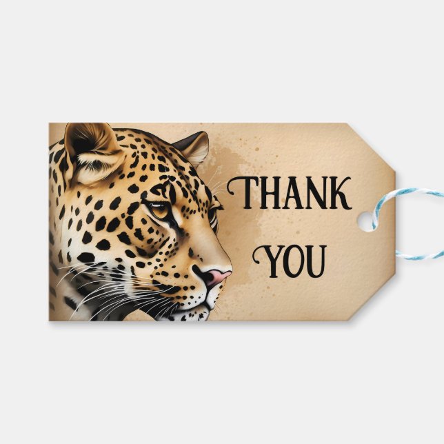 Étiquettes-cadeau Thème mariage d'inspiration nature (Devant (Horizontal))