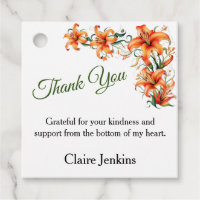 Tiger Lily Merci personnalisable