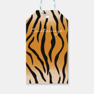 Étiquettes-cadeau Tiger Stripes Motif Thunder_Cove