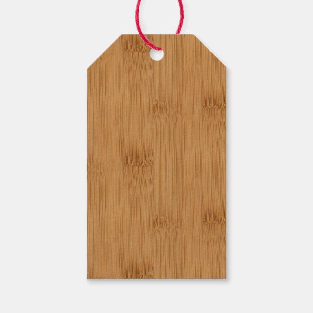 Étiquettes-cadeau Toast de bambou Grain (Devant)