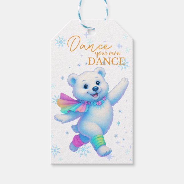 Étiquettes-cadeau Toile d'art « Danse ta propre danse » (Devant)