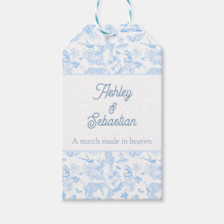 Étiquettes-cadeau Toile de chinoiserie de jungle preppy