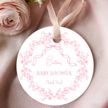 Toile de Jouy Chinoiserie Papillons Baby Shower 