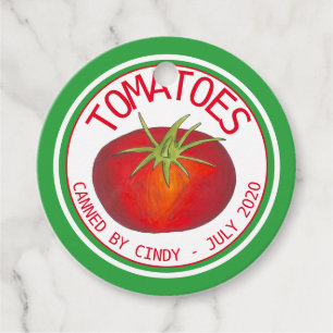 Étiquettes Cadeau Tomates Tomates Tomates Légumes En Canne De Sauce 