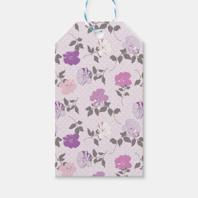 ÉTIQUETTES-CADEAU TONS DE FLEURS VIVES (Devant)