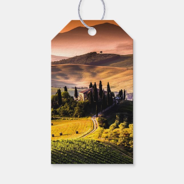 Étiquettes-cadeau Toscane, Italie - photo de paysage (Devant)