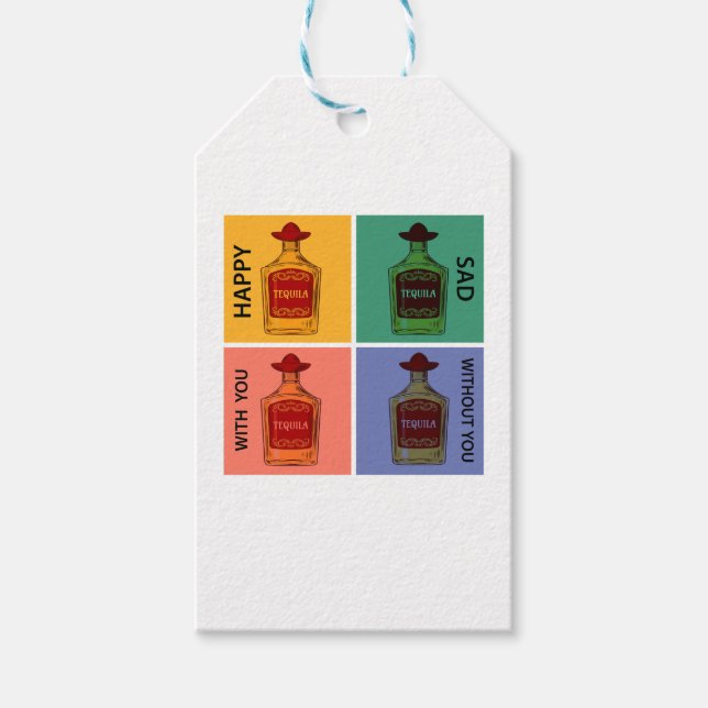 Étiquettes-cadeau Toujours Tequila (Devant)