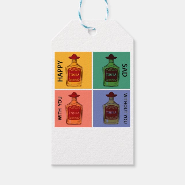 Étiquettes-cadeau Toujours Tequila (Devant)