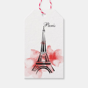 Étiquettes-cadeau Tour Eiffel romantique Paris