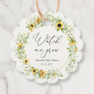 Étiquettes Cadeau Tournesols Regardez-moi Croire Plante Favoriser