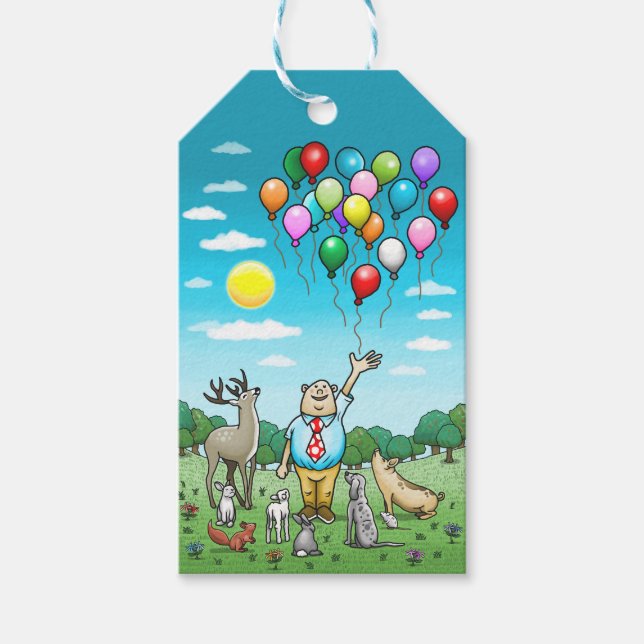 Étiquettes-cadeau Tous les fêtards sont invités (Devant)
